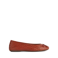 Palmaria Leather Ballerina Flats