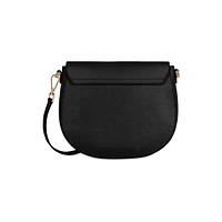 Flavie Leather Saddle Bag