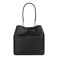 Andrenne Tumbled Leather Bucket Bag