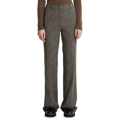 Liana Flared-Leg Grisaille Trousers