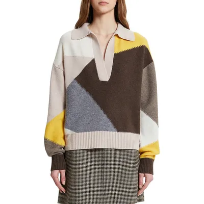 Patio Colourblock Wool Sweater