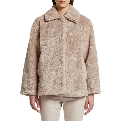 Giudy Relaxed-Fit Teddy Coat
