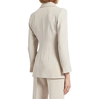 Alec Mélange Bi-Stretch Wrap Blazer