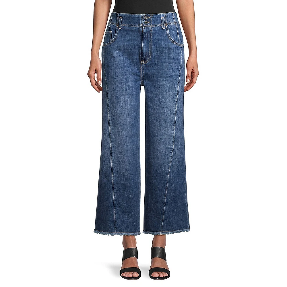 Cropped Wide-Leg Jeans