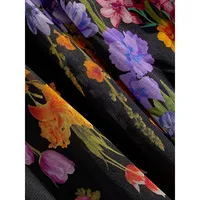 Floral-Print Sleeveless Maxi Dress