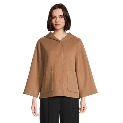 Magno Reversible Wool Cropped Coat