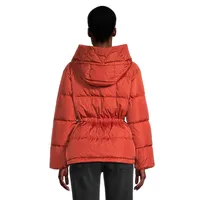 Channel-Quilted Down Jacket