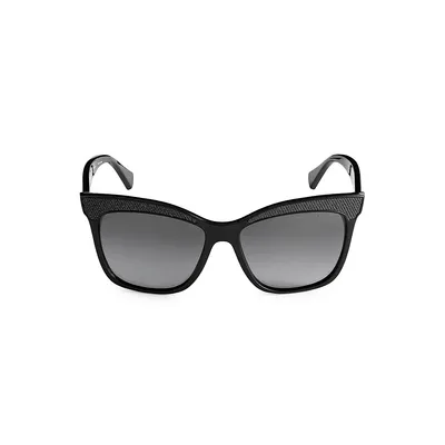 56MM Polarized Butterfly Sunglasses