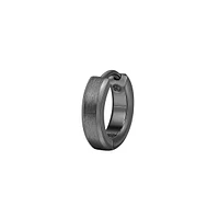 Men's Ink Ruthenium-Tone PVD Stainless Steel Huggie Earrings