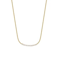 Desideri 14K Gold PVD Stainless Steel & Cubic Zirconia Snake Chain Necklace