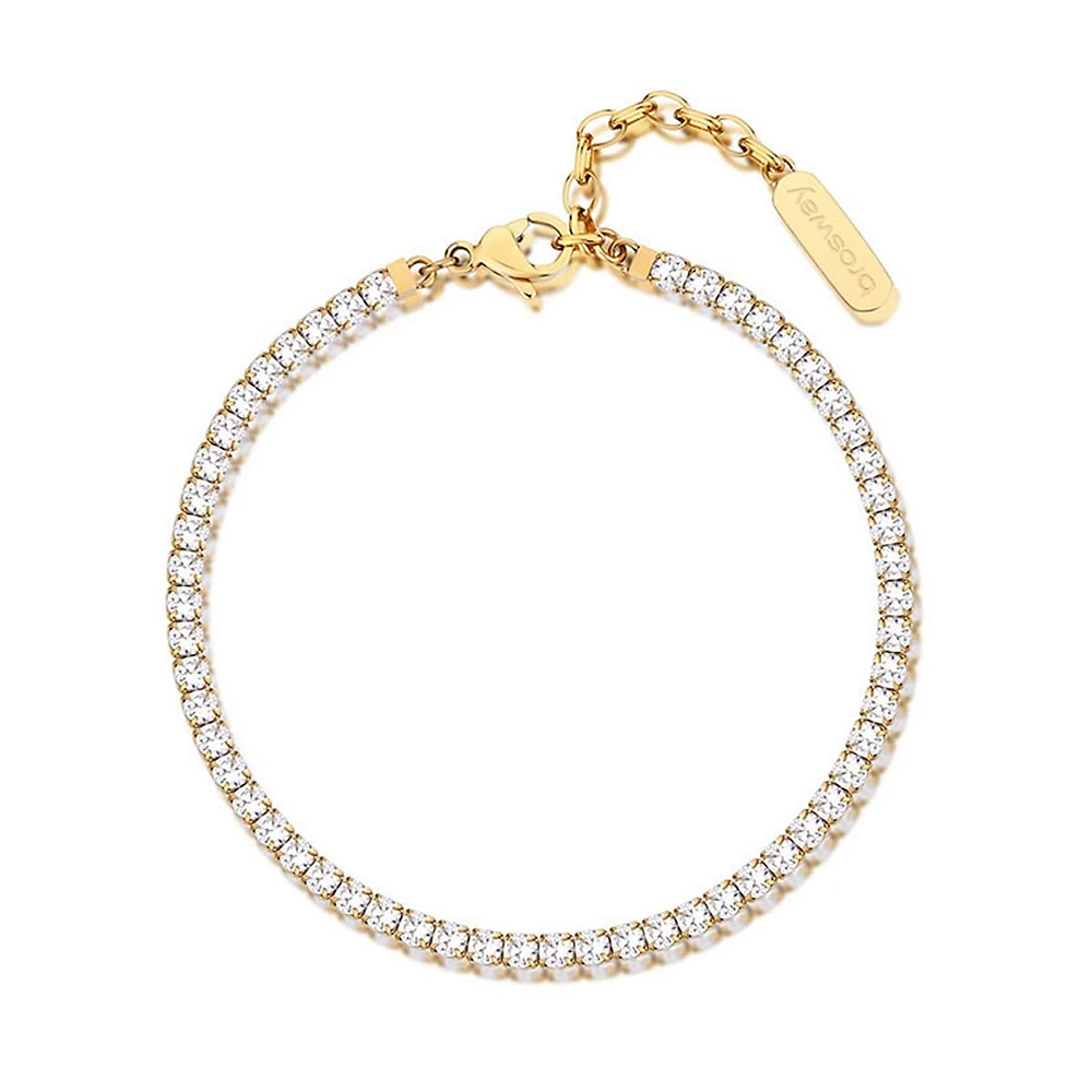 Desideri 14K Gold PVD Stainless Steel & Cubic Zirconia Tennis Bracelet