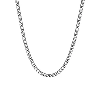 Men's Ink Stainless Steel Long Curb Chain Necklace - 29.5-Inch