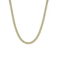 Men's Ink 14K Gold PVD Stainless Steel Long Curb Chain Necklace - 29.5-Inch