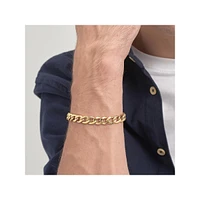 Men's Ink 14K Gold PVD Stainless Steel Curb Chain Bracelet - 8.5-Inch