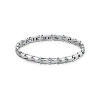 Men's Backliner Stainless Steel Link Bracelet - 8-Inch