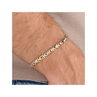 Men's Backliner Stainless Steel & 14K Gold PVD Stainless Stee Link Bracelet - 8-Inch