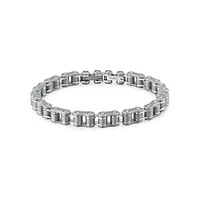 Men's Backliner Stainless Steel Bike Chain Bracelet - 8.6-Inch