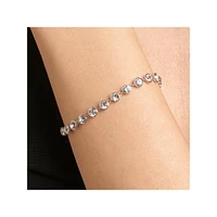 Symphonia Stainless Steel & Crystal Bezel Chain Bracelet