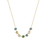 Symphonia 14K Gold PVD Stainless Steel & Candy Stone Necklace