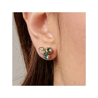 Symphonia 14K Gold PVD Stainless Steel & Candy Stone Earrings