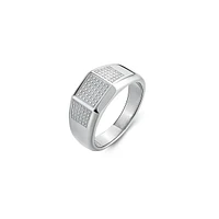 Men's Bullet Stainless Steel Signet Ring