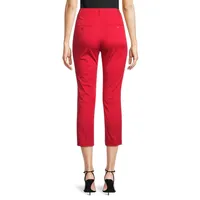 Stretch-Gabardine Capri Pants