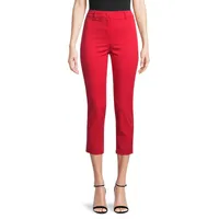 Stretch-Gabardine Capri Pants