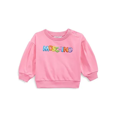 Baby Girl's Inflatable Logo Sweatshirt