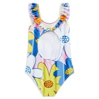 Girl's Maxi Floral-Print One-Piece Swimsuit