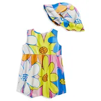 Girl's Maxi Floral-Print One-Piece Swimsuit