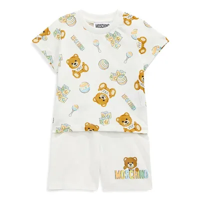Ensemble t-shirt et short Toy Bear pour bébé, 2 pièces