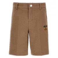 Baby Boy's Embroidered Bear Shorts