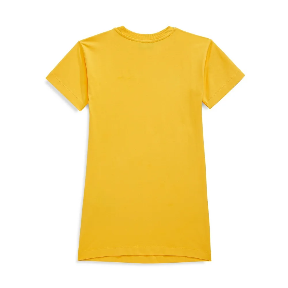 Little Girl's Inflatable Logo T-Shirt Dress