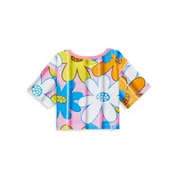 Little Girl's Maxi Flower-Print T-Shirt