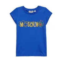 T-shirt à imprimé nautique avec logo pour fille