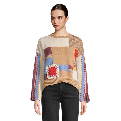 Padana Stitched Colourblock Sweater