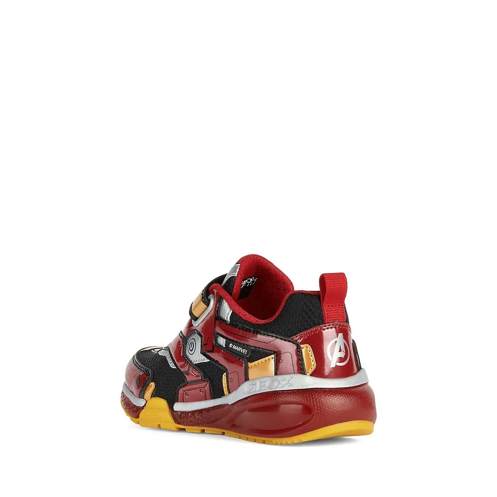 Kid's Geox x Marvel Iron Man Bayonyc Light-Up Sneakers