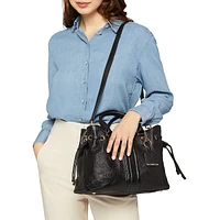 Marsila Tumbled Leather Satchel