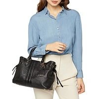 Marsila Tumbled Leather Satchel