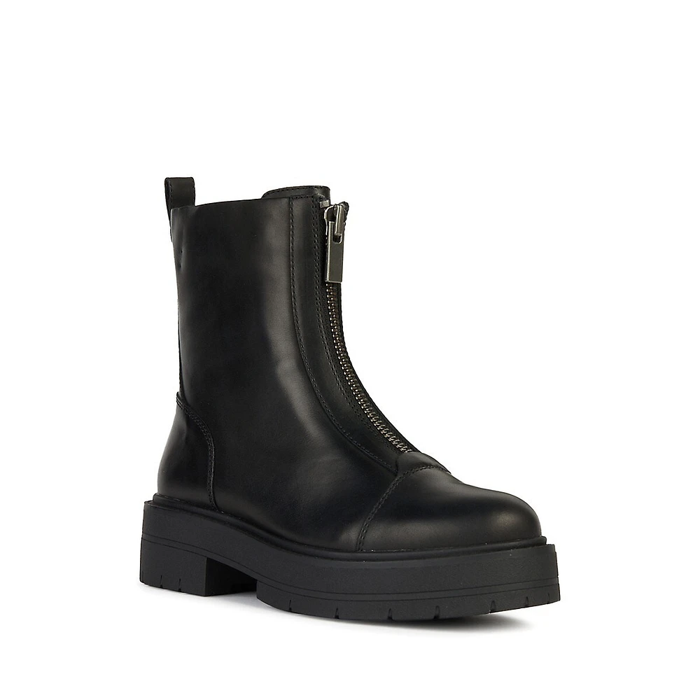 Bottillons en cuir zippés Spherica EC7 C pour femme