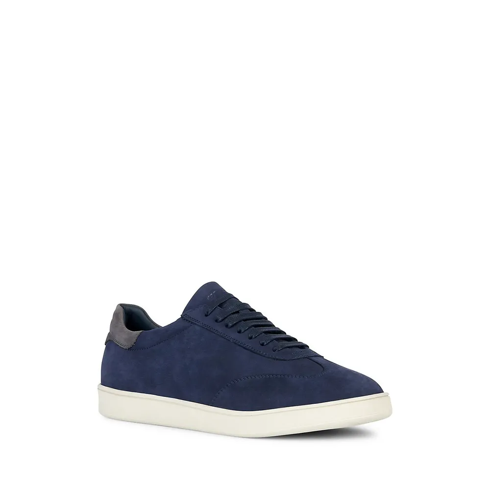 Men's Regio Nubuck Leather Low-Cut Sneakers