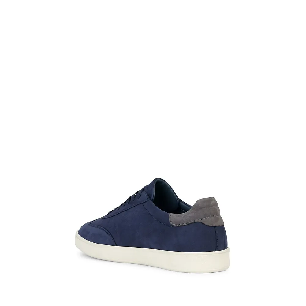 Men's Regio Nubuck Leather Low-Cut Sneakers