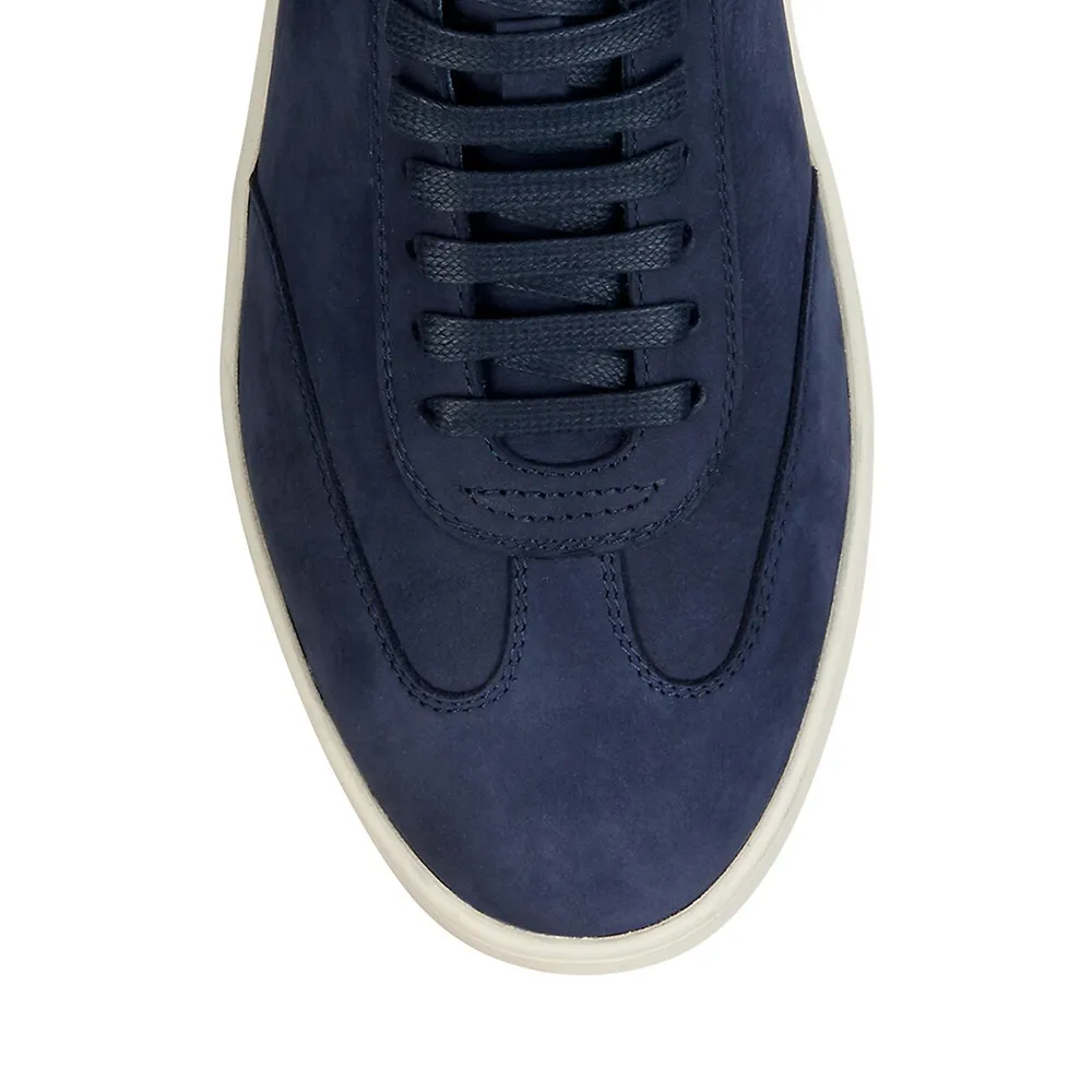 Men's Regio Nubuck Leather Low-Cut Sneakers