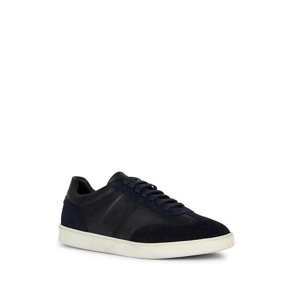 Men's Regio Leather and Suede Sneakers