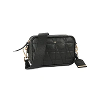 Narcisia Quilted Tumbled Leather Crossbody Bag