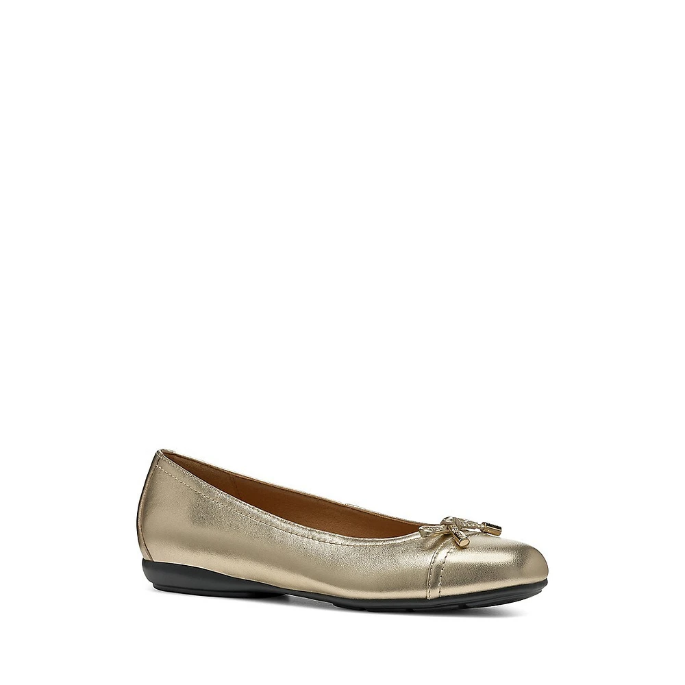 Annytah Leather Ballarina Flats