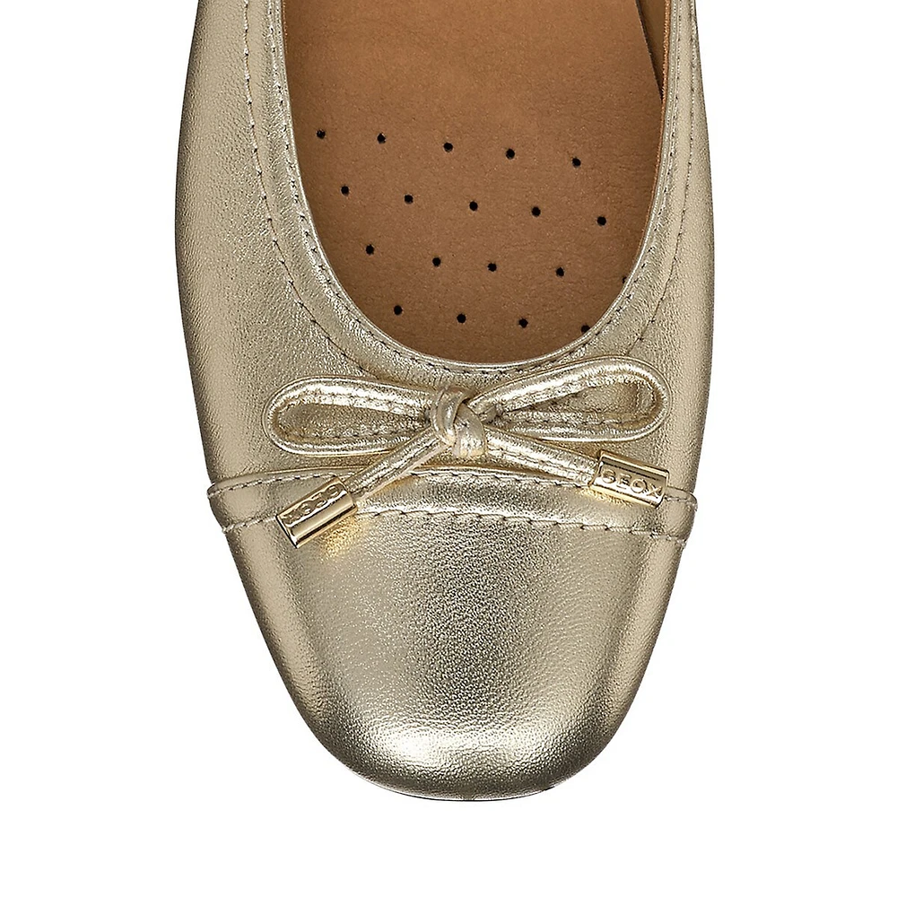 Annytah Leather Ballarina Flats