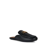 Palmaria Leather Loafer Mules