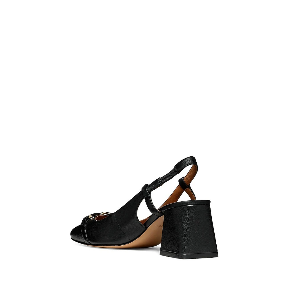 Coronilla Leather Slingback Pumps