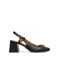 Coronilla Leather Slingback Pumps